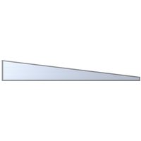 GARDENDREAMS Keilfenster, Breite: 300 cm, Aluminium, grau GARDENDREAMS Keilfenster, Breite: 300 cm, Aluminium, grau