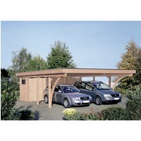 Mr. GARDENER Doppelcarport »Stuttgart 2«, Außenmaß BxT: 602 x 762 cm, braun, Holzart: Douglasie Mr. GARDENER Doppelcarport »Stuttgart 2«, Außenmaß BxT: 602 x 762 cm, braun, Holzart: Douglasie