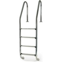 GRE Pool-Leiter, edelstahlfarben, für Einbaubecken – grau GRE Pool-Leiter, edelstahlfarben, für Einbaubecken – grau