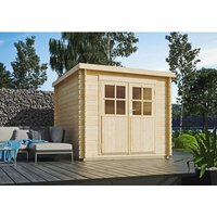 KIEHN-HOLZ Gartenhaus »Sydney 1«, Holz, BxHxT: 253 x 211 x 230 cm (Außenmaße inkl. Dachüberstand) - beige |  Holz KIEHN-HOLZ Gartenhaus »Sydney 1«, Holz, BxHxT: 253 x 211 x 230 cm (Außenmaße inkl. Dachüberstand) - beige |  Holz