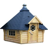 WOLFF Grillkota »Basic 9«, Holzart: Kiefer, naturbelassen, BxT: 426 x 376 cm - beige |  Holz Technische Daten  |  9,2 m² WOLFF Grillkota »Basic 9«, Holzart: Kiefer, naturbelassen, BxT: 426 x 376 cm - beige |  Holz Technische Daten  |  9,2 m²
