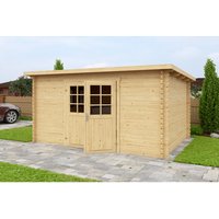 Mr. GARDENER Gartenhaus »Sydney«, Holz, BxHxT: 400 x 210,9 x 260 cm (Außenmaße inkl. Dachüberstand) – beige Mr. GARDENER Gartenhaus »Sydney«, Holz, BxHxT: 400 x 210,9 x 260 cm (Außenmaße inkl. Dachüberstand) – beige