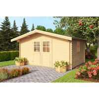 Mr. GARDENER Gartenhaus »Donau«, Holz, BxHxT: 425 x 245.1 x 347 cm (Außenmaße), Wandstärke 28mm – braun Mr. GARDENER Gartenhaus »Donau«, Holz, BxHxT: 425 x 245.1 x 347 cm (Außenmaße), Wandstärke 28mm – braun