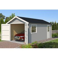 LASITA MAJA Garage »Dillon«, Außenmaße BxHxT: 339,9 cmx273,6 cmx580, holz – grau LASITA MAJA Garage »Dillon«, Außenmaße BxHxT: 339,9 cmx273,6 cmx580, holz – grau