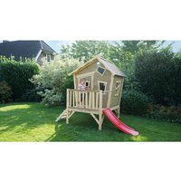 EXIT Toys Spielhaus »Crooky Spielhäuser«, BxHxT: 184 x 227 x 269 cm, grau/beige EXIT Toys Spielhaus »Crooky Spielhäuser«, BxHxT: 184 x 227 x 269 cm, grau/beige