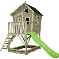 EXIT Toys Spielhaus »Crooky Spielhäuser«, BxHxT: 184 x 265 x 329 cm, grau/beige EXIT Toys Spielhaus »Crooky Spielhäuser«, BxHxT: 184 x 265 x 329 cm, grau/beige