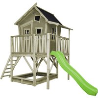 EXIT Toys Spielhaus »Crooky Spielhäuser«, BxHxT: 184 x 265 x 382 cm, grau/beige EXIT Toys Spielhaus »Crooky Spielhäuser«, BxHxT: 184 x 265 x 382 cm, grau/beige