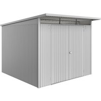 BIOHORT Gerätehaus »AvantGarde Eco«, BxHxT: 260 x 217 x 300 cm (Außenmaß), Gr. A7, silber-metallic, – grau BIOHORT Gerätehaus »AvantGarde Eco«, BxHxT: 260 x 217 x 300 cm (Außenmaß), Gr. A7, silber-metallic, – grau
