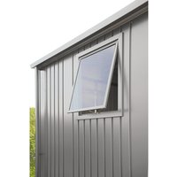 BIOHORT Fenster, BxHxT: 188 x 2,5 x 81,4 cm, für Gerätehaus HighLine, Panorama und AvantGarde, silber-metallic – grau BIOHORT Fenster, BxHxT: 188 x 2,5 x 81,4 cm, für Gerätehaus HighLine, Panorama und AvantGarde, silber-metallic – grau