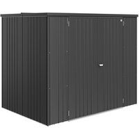 BIOHORT Gerätehaus »Geräteschrank«, BxHxT: 228 x 184 x 155 cm (Außenmaß), Gr. 230 large, dunkelgrau-metallic BIOHORT Gerätehaus »Geräteschrank«, BxHxT: 228 x 184 x 155 cm (Außenmaß), Gr. 230 large, dunkelgrau-metallic