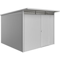 BIOHORT Gerätehaus »AvantGarde Eco«, BxHxT: 260 x 217 x 300 cm (Außenmaß), Gr. A7, silber-metallic, – grau BIOHORT Gerätehaus »AvantGarde Eco«, BxHxT: 260 x 217 x 300 cm (Außenmaß), Gr. A7, silber-metallic, – grau