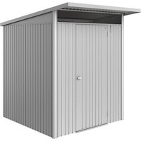 BIOHORT Gerätehaus »AvantGarde Eco«, BxHxT: 180 x 218 x 220 cm (Außenmaß), Gr. A1, silber-metallic, – grau BIOHORT Gerätehaus »AvantGarde Eco«, BxHxT: 180 x 218 x 220 cm (Außenmaß), Gr. A1, silber-metallic, – grau