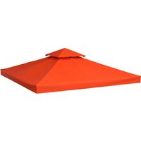 Outsunny Ersatzdach für Pavillon, rostfarben, 300 x 300 cm – rot Outsunny Ersatzdach für Pavillon, rostfarben, 300 x 300 cm – rot