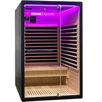 HOME DELUXE Infrarotkabine »NERO M«, BxHxT: 120 x 190 x 105 cm, Hemlock-Tannenholz – schwarz HOME DELUXE Infrarotkabine »NERO M«, BxHxT: 120 x 190 x 105 cm, Hemlock-Tannenholz – schwarz