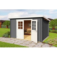 Mr. GARDENER Gartenhaus »Malta«, Holz, BxHxT: 300 x 211 x 290 cm (Außenmaße) – grau Mr. GARDENER Gartenhaus »Malta«, Holz, BxHxT: 300 x 211 x 290 cm (Außenmaße) – grau