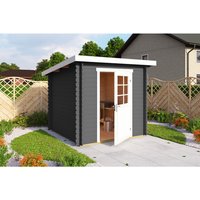 Mr. GARDENER Gartenhaus »Main«, Holz, BxHxT: 230 x 211 x 228,3 cm (Außenmaße) – grau Mr. GARDENER Gartenhaus »Main«, Holz, BxHxT: 230 x 211 x 228,3 cm (Außenmaße) – grau