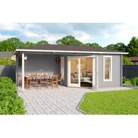 Mr. GARDENER Gartenhaus »Karlskrona«, Holz, BxHxT: 632,4 x 285 x 357,4 cm (Außenmaße) – grau Rabatt: 20 % Mr. GARDENER Gartenhaus »Karlskrona«, Holz, BxHxT: 632,4 x 285 x 357,4 cm (Außenmaße) – grau Rabatt: 20 %