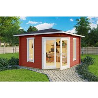 Mr. GARDENER Gartenhaus »Karlskrona«, Holz, BxHxT: 357,4 x 269 x 357,4 cm (Außenmaße) – rot Rabatt: 20 % Mr. GARDENER Gartenhaus »Karlskrona«, Holz, BxHxT: 357,4 x 269 x 357,4 cm (Außenmaße) – rot Rabatt: 20 %