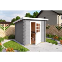 Mr. GARDENER Gartenhaus »Main«, Holz, BxHxT: 230 x 211 x 228,3 cm (Außenmaße) - grau | Fichte | 3,4 m² Mr. GARDENER Gartenhaus »Main«, Holz, BxHxT: 230 x 211 x 228,3 cm (Außenmaße) - grau | Fichte | 3,4 m²