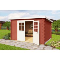 Mr. GARDENER Gartenhaus »Malta«, Holz, BxHxT: 300 x 211 x 290 cm (Außenmaße) – rot Mr. GARDENER Gartenhaus »Malta«, Holz, BxHxT: 300 x 211 x 290 cm (Außenmaße) – rot