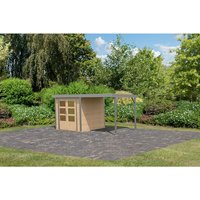 KARIBU Gartenhaus »Osterby 2 A«, BxHxT: 456 x 208,5 x 213 cm (Außenmaße inkl. Dachüberstand), Wandstärke 19 mm - braun |  Fichte  |  4,45 m² KARIBU Gartenhaus »Osterby 2 A«, BxHxT: 456 x 208,5 x 213 cm (Außenmaße inkl. Dachüberstand), Wandstärke 19 mm - braun |  Fichte  |  4,45 m²