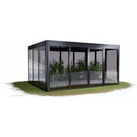 SunElements Gewächshaus »SunGarden Power 4.3«, BxHxT: 443 x 229 x 338 cm, anthrazit-metallic – grau SunElements Gewächshaus »SunGarden Power 4.3«, BxHxT: 443 x 229 x 338 cm, anthrazit-metallic – grau