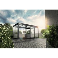 SunElements Gewächshaus »SunGarden Infinity 4.2«, BxHxT: 443 x 229 x 233 cm, anthrazit-metallic – grau SunElements Gewächshaus »SunGarden Infinity 4.2«, BxHxT: 443 x 229 x 233 cm, anthrazit-metallic – grau