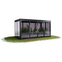 SunElements Gewächshaus »SunGarden Power 4.2«, BxHxT: 443 x 229 x 233 cm, anthrazit-metallic – grau SunElements Gewächshaus »SunGarden Power 4.2«, BxHxT: 443 x 229 x 233 cm, anthrazit-metallic – grau