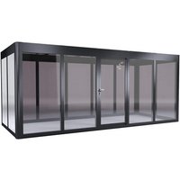 SunElements Gewächshaus »Modern 5.2«, BxHxT: 548 x 229 x 233 cm, UV-beständig, winterfest – silberfarben SunElements Gewächshaus »Modern 5.2«, BxHxT: 548 x 229 x 233 cm, UV-beständig, winterfest – silberfarben