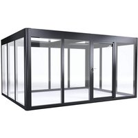 SunElements Gewächshaus »Infinity 4.3«, BxHxT: 443 x 229 x 338 cm, UV-beständig, winterfest – silberfarben SunElements Gewächshaus »Infinity 4.3«, BxHxT: 443 x 229 x 338 cm, UV-beständig, winterfest – silberfarben