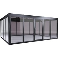 SunElements Gewächshaus »Modern 5.4«, BxHxT: 548 x 229 x 443 cm, UV-beständig, winterfest – silberfarben SunElements Gewächshaus »Modern 5.4«, BxHxT: 548 x 229 x 443 cm, UV-beständig, winterfest – silberfarben