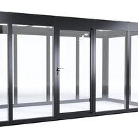 SunElements Zusatztür, anthrazit-metallic, Acrylglas klar, Stärke: 6 mm – silberfarben Rabatt: 20 % SunElements Zusatztür, anthrazit-metallic, Acrylglas klar, Stärke: 6 mm – silberfarben Rabatt: 20 %