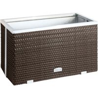 Wilk Pflanzgefäß, BxTxH: 70 x 38 x40 cm, in Rattan-Optik, braun Wilk Pflanzgefäß, BxTxH: 70 x 38 x40 cm, in Rattan-Optik, braun