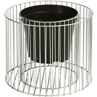 Wilk Gabionen-Pflanzgefäß »Amber M«, ØxH: 39 x 32,5 cm, aus 100 % feuerverzinktem Stahl – silberfarben Wilk Gabionen-Pflanzgefäß »Amber M«, ØxH: 39 x 32,5 cm, aus 100 % feuerverzinktem Stahl – silberfarben