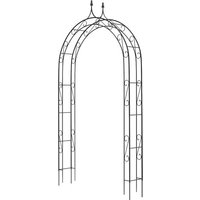 Wilk Rosenbogen, BxTxH: 180 x 27 x 289 cm, mit Spitze – silberfarben Wilk Rosenbogen, BxTxH: 180 x 27 x 289 cm, mit Spitze – silberfarben