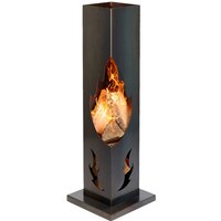 Wilk Feuerschale »Flamme«, BxTxH: 38 x 38 x 119 cm, Handarbeit aus Stahl – schwarz Wilk Feuerschale »Flamme«, BxTxH: 38 x 38 x 119 cm, Handarbeit aus Stahl – schwarz