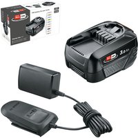 BOSCH HOME & GARDEN Akku-Set, 18 V, 3 Ah, inkl. Ladegerät – schwarz BOSCH HOME & GARDEN Akku-Set, 18 V, 3 Ah, inkl. Ladegerät – schwarz