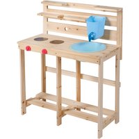 HAPPY PEOPLE Matschküche, für Kinder, BxHxT: 72 x 90 x 32 cm, mit Wanne und Tank – braun (Rabatt: 25 %) HAPPY PEOPLE Matschküche, für Kinder, BxHxT: 72 x 90 x 32 cm, mit Wanne und Tank – braun (Rabatt: 25 %)