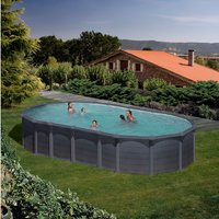 GRE Stahlwand-Pool Poolset , oval, BxLxH: 375 x 730 x 132 cm – grau Rabatt: 38 % GRE Stahlwand-Pool Poolset , oval, BxLxH: 375 x 730 x 132 cm – grau Rabatt: 38 %