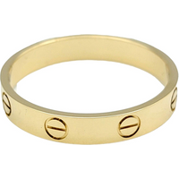 14K Gold Personalized Engraving & Round Ring for Women Men
