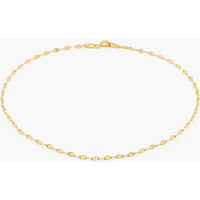 Gold Vermeil Single Chain Anklet for Women