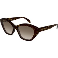 Alexander McQueen AM0355S 002 Women’s Sunglasses Tortoiseshell Size 54