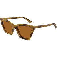 Alexander McQueen AM0536S 006 Women’s Sunglasses Tortoiseshell Size 54