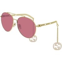Gucci GG0725S 003 Women’s Sunglasses Gold Size 61