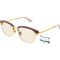 グッチ Gucci GG1132S 002 メガネ フレーム - 男性用 - 金色