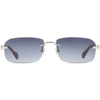 Gucci GG1221S 007 Men's Sunglasses Silver Size 56