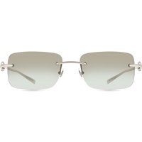 グッチ Gucci GG1703S 007 メガネ フレーム - 男性用 - Silver
