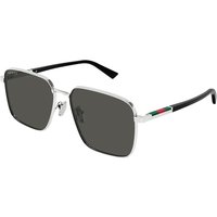 Gucci GG1965SK Asian Fit 001 Men's Sunglasses Silver Size 60