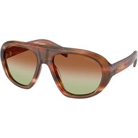プラダ Prada PR C05SF アジアフィット 24G70T メガネ フレーム - 女性用 - 茶色