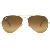 レイバン Ray-Ban RB3025 Aviator Large 金属 Polarized 112/M2 メガネ フレーム - 男性用 - 金色